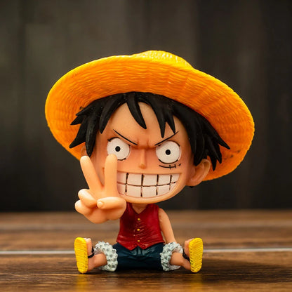 Figura de acción de anime de One Piece de 9 cm, modelo de colección, muñeco, regalos de One Piece, Luffy, Zoro, Nami, periféricos de anime de One Piece
