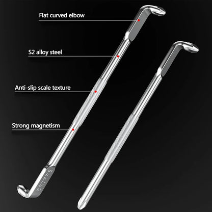BROPPE Z-Type Screwdriver L-Shaped 90-Degree Right-Angle Elbow Bend Phillips/Slotted With Magnetic Short Screwdriver