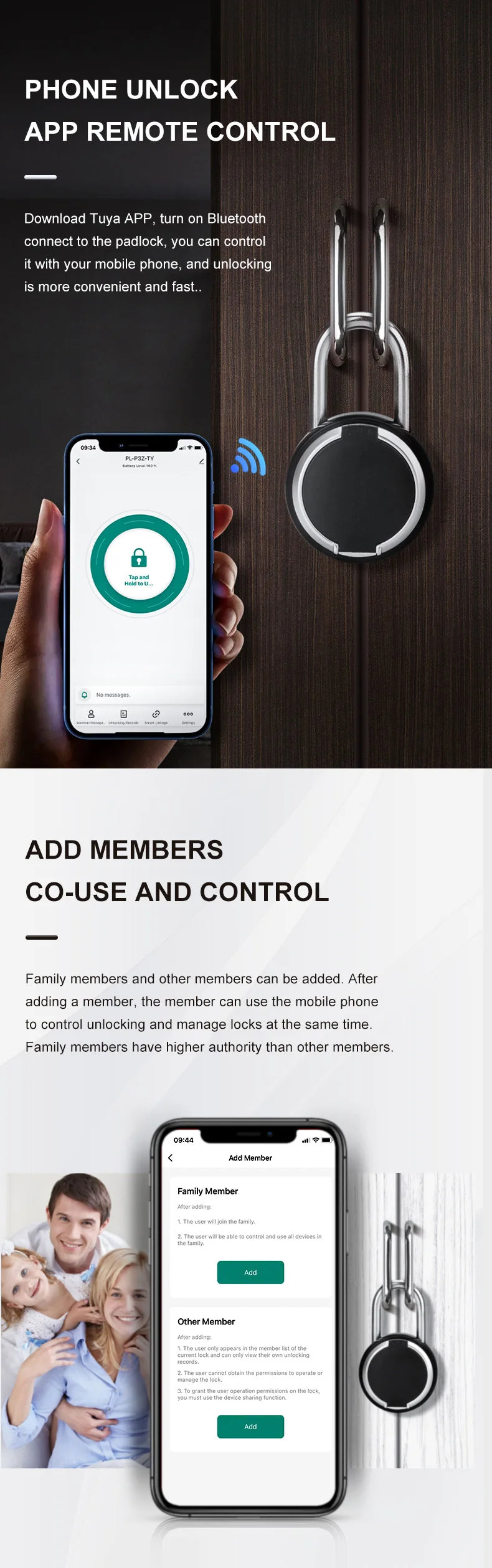 Smart Fingerprint Padlock 0.5s Unlock IP55 Waterproof Type-C Rechargeable for Luggage, Gym, Office, Zinc Alloy Anti-Theft Lock