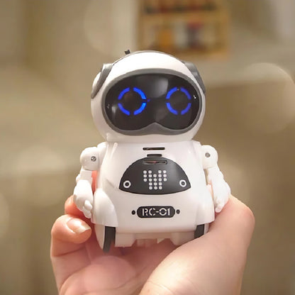Robot Infantil Interactivo con Voz, Reconocimiento de Voz, Grabación, Canto, Baile y Cuentos, Mini Robot Inteligente de Juguete