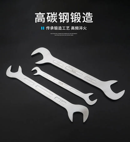 Professional Slant Long Open End Wrench Set Double Head Spanner Multi Function Auto Repair Tool
