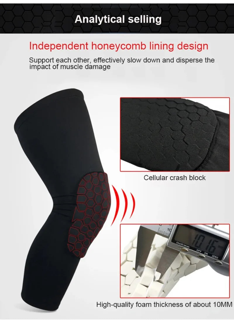 1PC Sports Knee Pads Compression Brace Volleyball Basketball Knee Pad for Gym Training Knee Support Protector Soccer Shin Guards