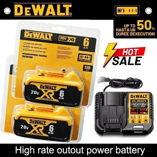 100% Original DeWalt 20V 5Ah 6Ah Battery Power Tool Replacement for DeWalt DCB206 DCB205 DCB805 DCB200 Power Tool