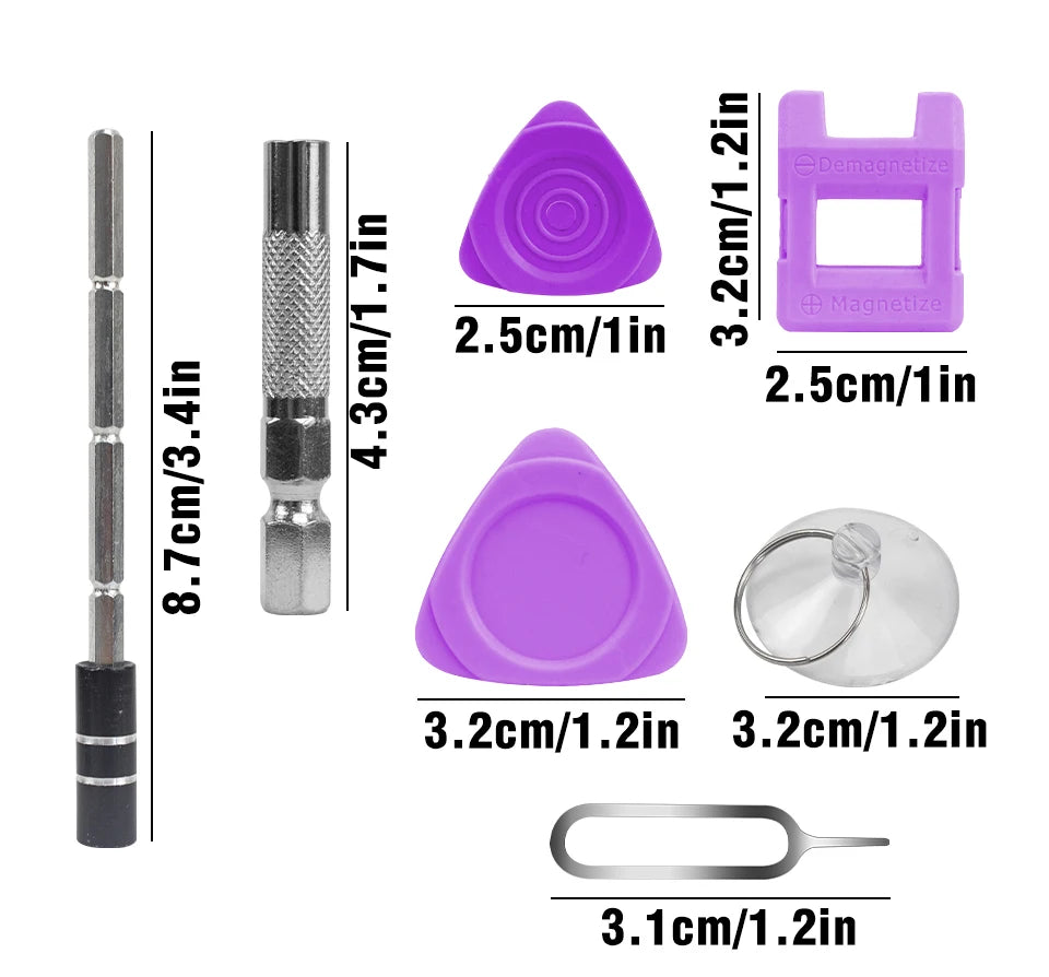 115-in-1 Magnetic Screwdriver Bit Kit, Torx Phillips Screwdriver Set with Removal Wrench, Repair Hand Tools for Phone & PC