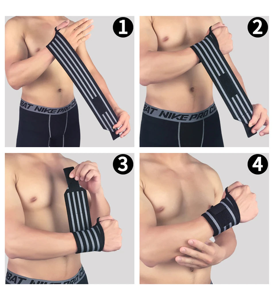 1pc Wrist Support Gym Strap Camouflage Adjustable Wristband Elastic Wrist Wraps Bandages for Gym Weightlifting Protect Hand Wrap