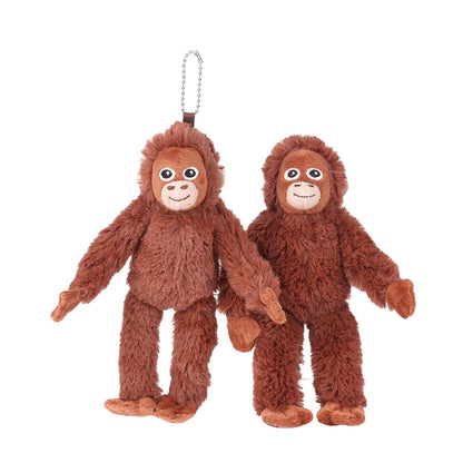 Nuevo Llavero de Peluche de Dibujos Animados, Gorila, Chimpancé, Mono, Colgante para Mochila, Coche, Bolso, Decoración, Regalo para Niños
