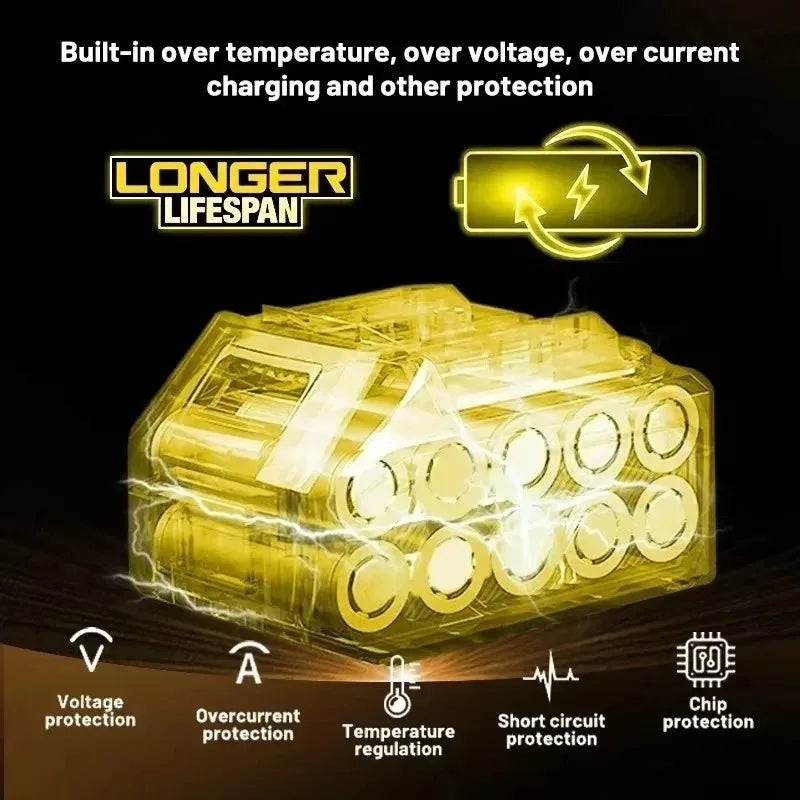 100% Original DeWalt 20V 5Ah 6Ah Battery Power Tool Replacement for DeWalt DCB206 DCB205 DCB805 DCB200 Power Tool