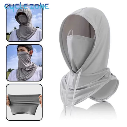 Outdoor Sports Sun Protection Balaclava, Breathable Full Face Mask, Long Neck Cover for Fishing, Cycling, Motorcycle, and Camping
