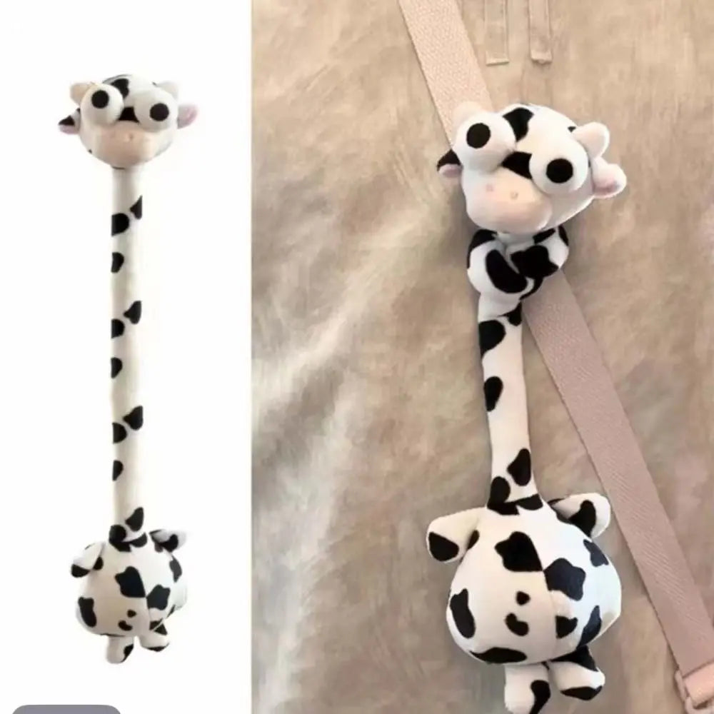 Llavero de Peluche de Pollo de Cuello Largo con Diseño Divertido, Color Blanco, Estilo Lindo, Colgante de Jirafa para Bolso, 40CM, Regalo Creativo