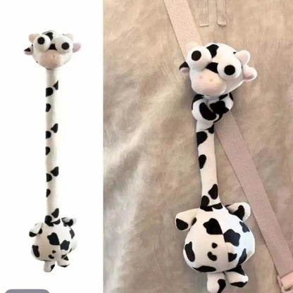 Llavero de Peluche de Pollo de Cuello Largo con Diseño Divertido, Color Blanco, Estilo Lindo, Colgante de Jirafa para Bolso, 40CM, Regalo Creativo