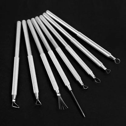 New Texture Pottery Clay Tools DIY Carving Clay Stainless Steel Tool Pottery Modeling Hole Punch Clay Ceramics Sculpture Tools