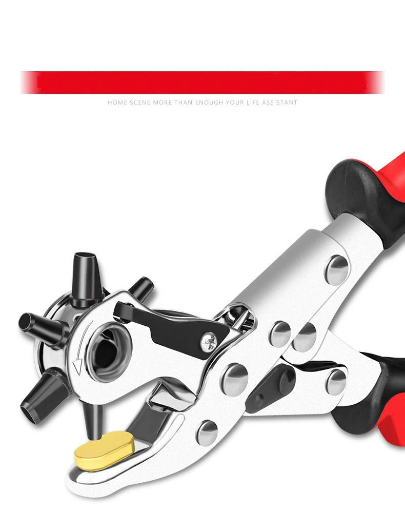 Multi-functional Punch Pliers Round Hole Oval Hole DIY Tool Watchband Strap Household Leathercraft Leather Belt Hole Punch Plier