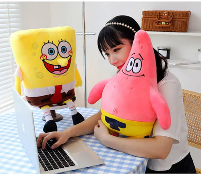 35cm Bob Esponja Patricio Estrella Gary Calamardo Tentáculos muñecos de peluche bolsa colgantes regalos de cumpleaños de Navidad para niños