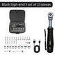 USB-C Rechargeable Electric Ratchet Wrench 3.6V 320 RPM 1/4' 3/8' Bidirectional with LED Battery Indicator for DIY Repair Auto