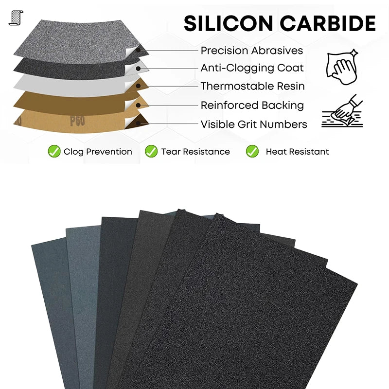 10/20/50 Pcs Detail Micro Sander Kit 3.5 X 1 Inch Hook and Loop Sandpaper Assorted 60-10000 Grits for DIY Crafts Wood Polishing
