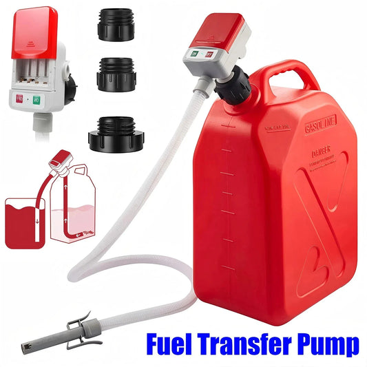 Electric Oil Pump Automatic Fuel Transfer Pump With Auto-Stop Fast And Safe Portable Gas Can Pump For Oil, Diesel