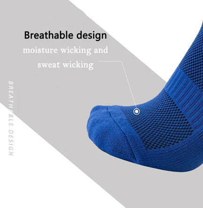 High Quality Wear-Resistant Football Socks Soft Breathable Thick Sports Socks Adhesive Anti Slip Sweat Absorbing Football Socks