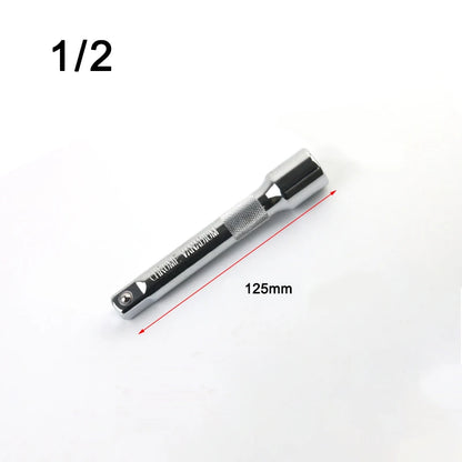 1/4" 3/8" 1/2" Socket Ratchet Wrench Extension Bar 50/75/100/125/150/250mm Long Bar Steering Sleeve Connecting Rod Accessories