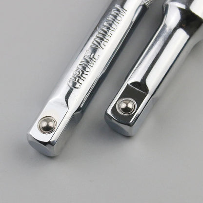 1/4" 3/8" 1/2" Socket Ratchet Wrench Extension Bar 50/75/100/125/150/250mm Long Bar Steering Sleeve Connecting Rod Accessories