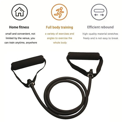 Bandas de resistencia con asas, bandas de ejercicio, bandas de entrenamiento con asas para hombres y mujeres, equipo de entrenamiento de fuerza en casa