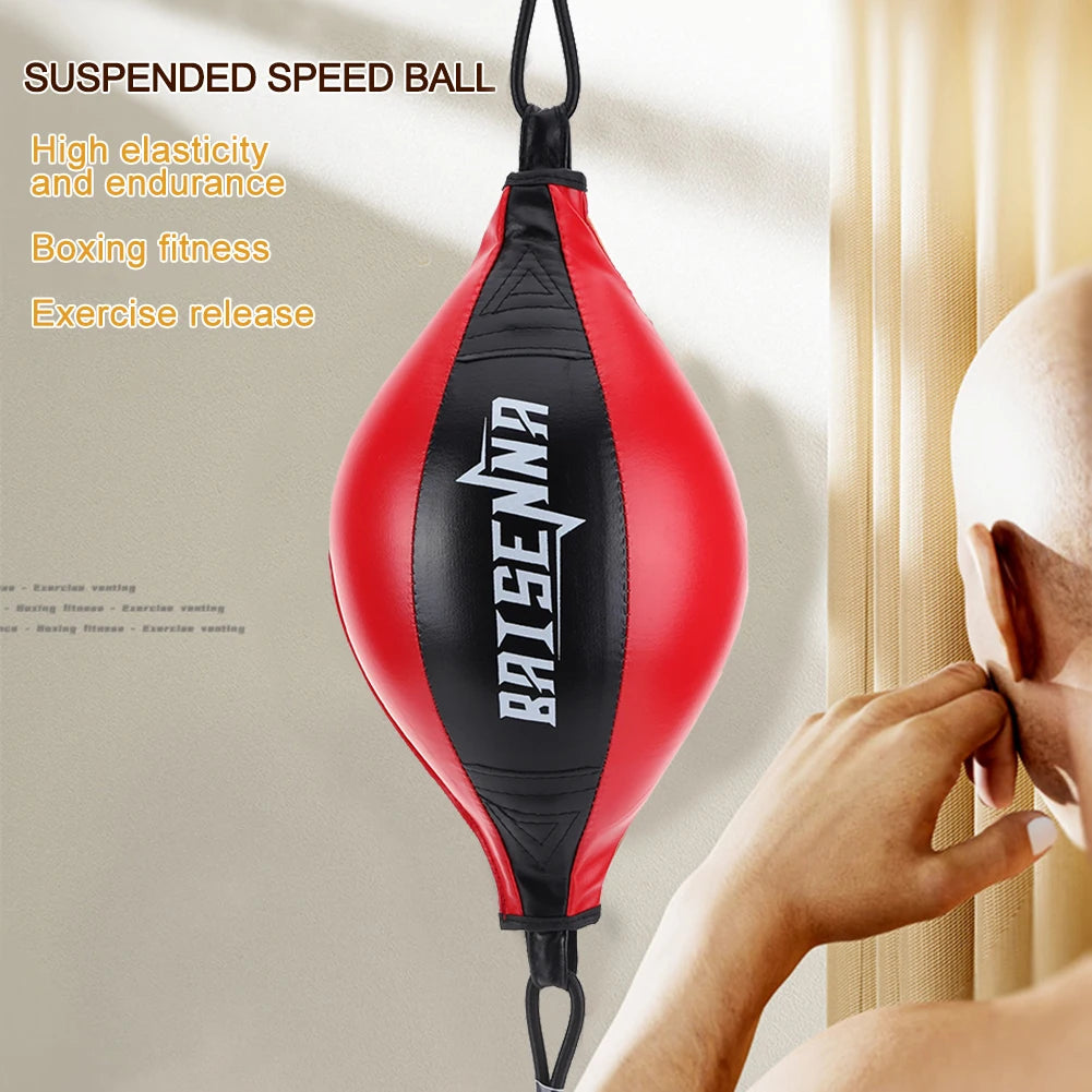 Boxing Punching Ball Training Reaction Speed Balls PU Leather Training Hanging Swivel Speedball Home Gym Fitness Sport Equipment