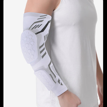 1 Pcs Sports Padded Arm Sleeve Protective Compression Elbow Pad for Basketball, Football, Volleyball, Soccer, and Gym Sport Arm Guards Home