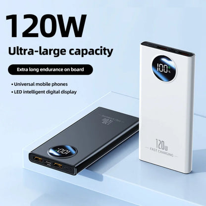 120W 80000mah Power BankSuper Fast Charging  Ultralarge Capacity For Mobile Power External Battery For Iphone Xiaomi Samsung