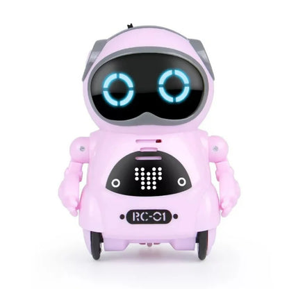 Robot Infantil Interactivo con Voz, Reconocimiento de Voz, Grabación, Canto, Baile y Cuentos, Mini Robot Inteligente de Juguete