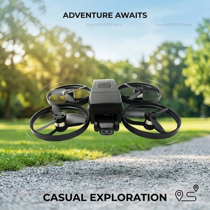 Dron M8 GPS FPV con Cámara 8K, Quadcopter Plegable con Motor sin Escobillas, Evitación de Obstáculos de 360 Grados, WiFi FPV, Retorno Automático RC para Adultos