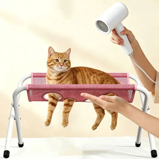 Adjustable Dog Grooming Hammock, Foldable Pet Bathing and Nail Clipping Helper, Breathable Mesh Support Harness for Pets
