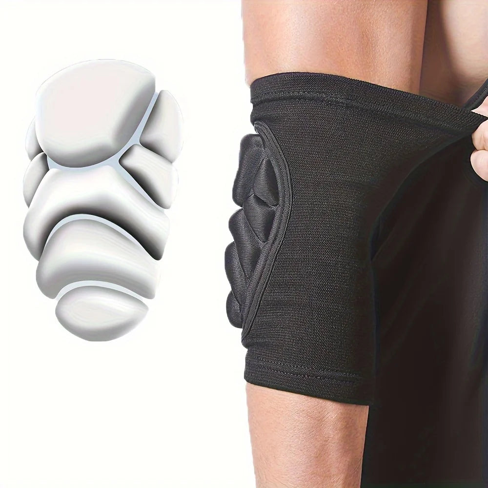 Rodilleras profesionales para hombres y mujeres, rodillera con esponja gruesa que absorbe los golpes, soporte para rodilla y codos, 2 uds.