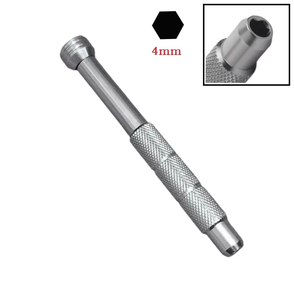 Precision Magnetic Screwdriver Handle Bearing Aluminium Alloy Bolt Handle Phone Repair Hand Tool for H4mm Screw Driver Bits