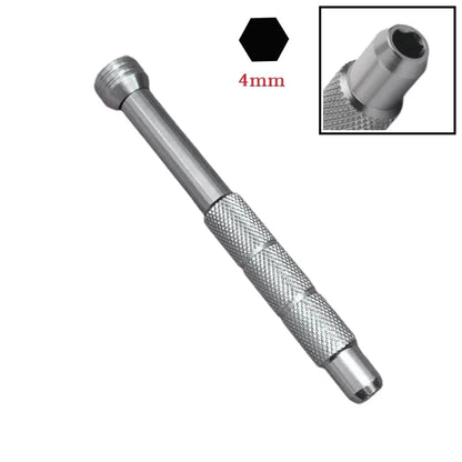 Precision Magnetic Screwdriver Handle Bearing Aluminium Alloy Bolt Handle Phone Repair Hand Tool for H4mm Screw Driver Bits