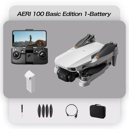 Mini Helicóptero RC Aeri 100 Drone 8K Profesional FPV con Cámara de Seguridad, Retorno Automático, UHD WiFi, Control Remoto, Juguete Volador para Niños