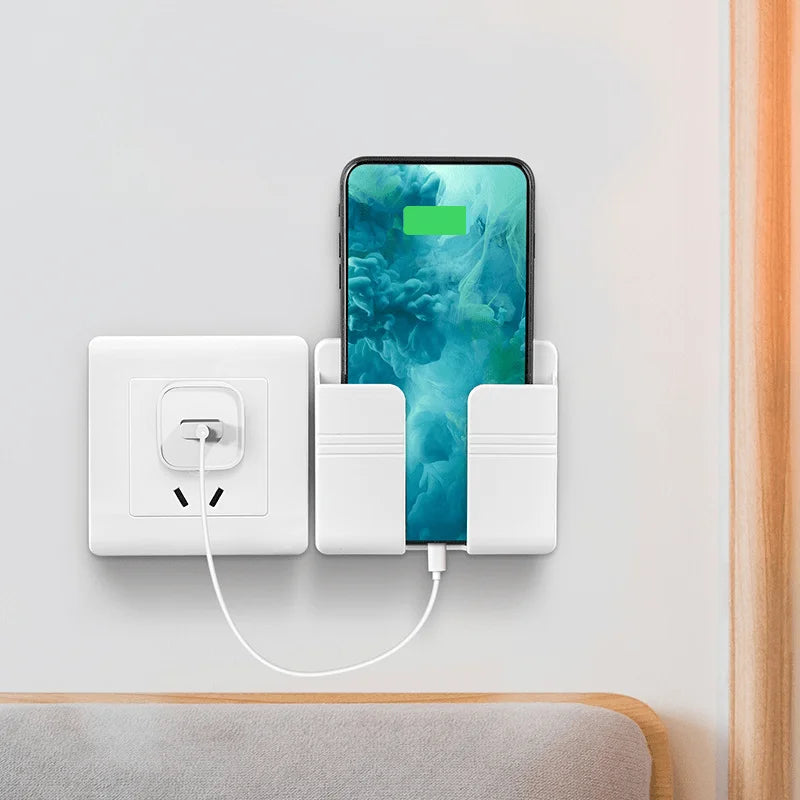 4/2/1 PCS No Drill Adhesive Wall Storage Box For Storing TV And Air Conditioner Remotes Bedside Phone Charging And Display Stand