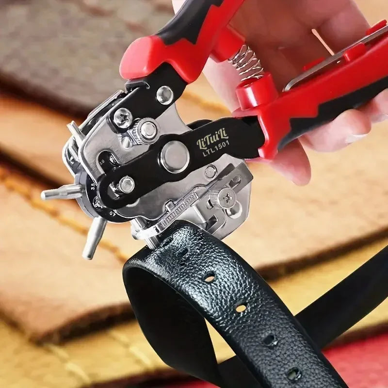 New Design Eyelet Puncher DIY Tool for Watch Straps, Leather Belts, and Household Leathercraft Hole Punch Pliers