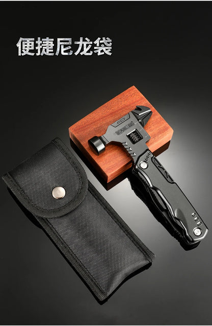 Multifunctional Pliers Multitool Claw Hammer Stainless Steel Tool With Nylon Sheath For Outdoor Survival Camping Hunting Hiking