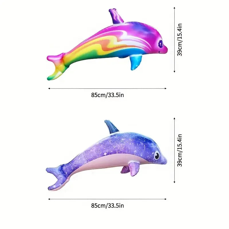 Delfines y Tiburones Inflables, Juguetes para Fiestas en la Piscina, Juguetes Inflables de Animales Marinos, Regalos para Fiestas Temáticas de Verano en la Piscina