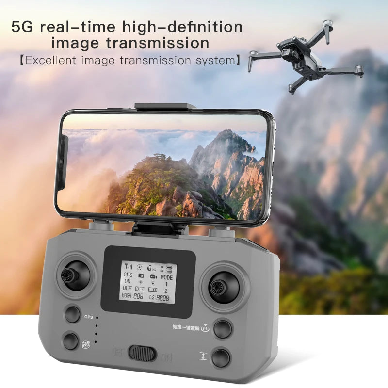 Dron L600 PRO / L600 PRO MAX 4K Profesional HD con Cámaras Duales, Gimbal de 3 Ejes, WIFI 5G, Sin Escobillas, con Evitación de Obstáculos y Seguridad