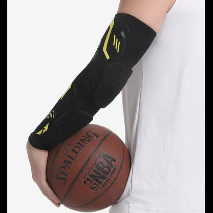 1 Pcs Sports Padded Arm Sleeve Protective Compression Elbow Pad for Basketball, Football, Volleyball, Soccer, and Gym Sport Arm Guards Home