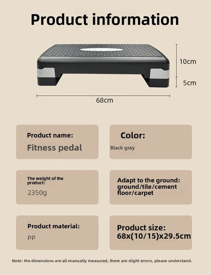 Aerobic Fitness Pedal, Home Exercise Rhythm Trainer, Opening and Closing Jumping Step, Indoor Step Pedal，Fitness Pedal，Fitness