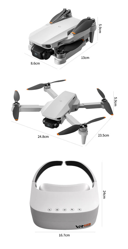 Mini Helicóptero RC Aeri 100 Drone 8K Profesional FPV con Cámara de Seguridad, Retorno Automático, UHD WiFi, Control Remoto, Juguete Volador para Niños