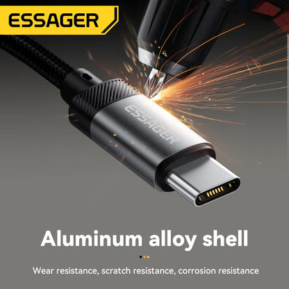Essager Lighting to 3.5mm Jack Audio Adapter Headphone Aux Cable USB Type C to 3.5 Adapter OTG Type C For iPhone Xiaomi OnePlus