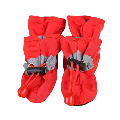 4pcs/set Waterproof Pet Dog Shoes Anti-slip Rain Boots Footwear for Small Cats Dogs Puppy Pet Booties Pet Paw Accessories