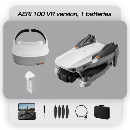 Mini Helicóptero RC Aeri 100 Drone 8K Profesional FPV con Cámara de Seguridad, Retorno Automático, UHD WiFi, Control Remoto, Juguete Volador para Niños