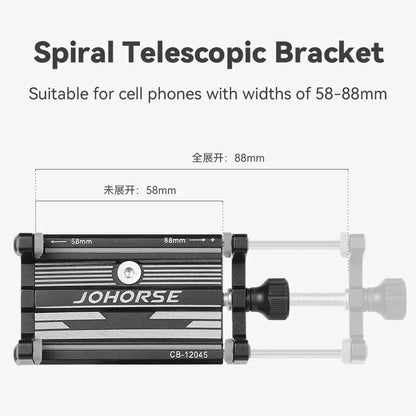 CNC Four-Claw Bike Phone Holder, Scalable Aluminum Alloy Bracket for Motorcycle and Electric Bicycle Smartphone Mount
