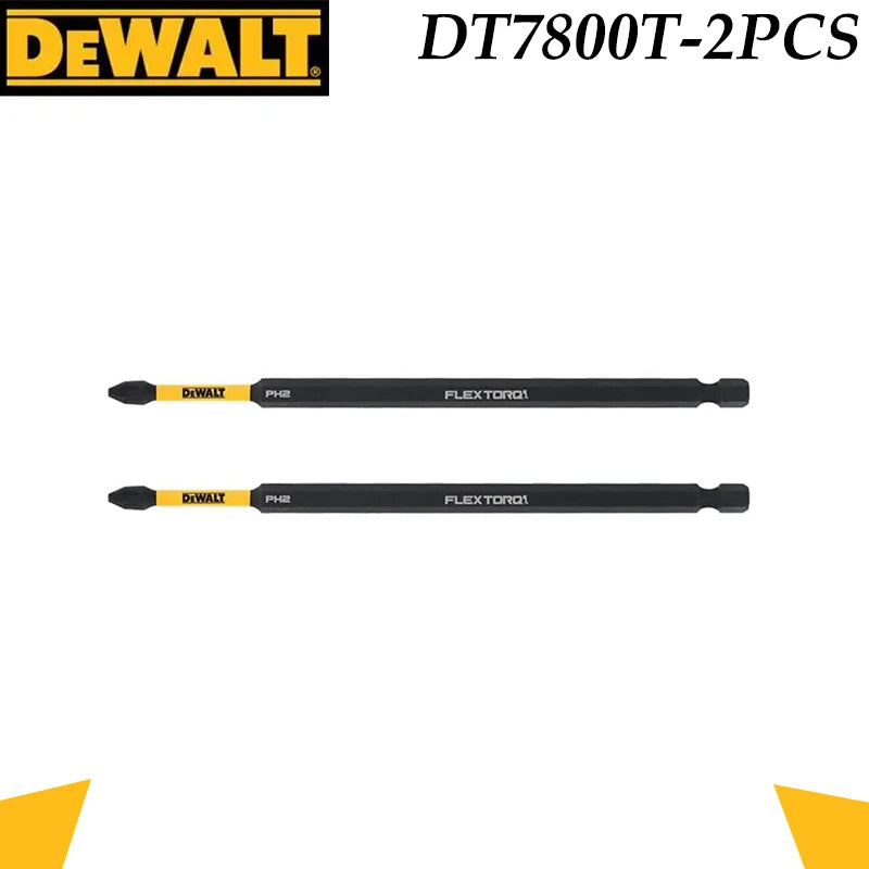 DEWALT DT7800T-2PCS 2-Pack PH2 152mm FlexTorq Impact Screwdriver Bits Long Torsion Drill Bits for Power Impact Drivers