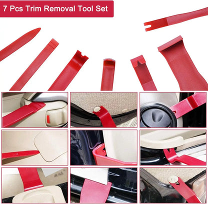 21/18PCS Car Door Tool Kit Inflatable Air Pump Auto Window Door Opening Tool Long Reach Grabber Kits with Carrying Bag