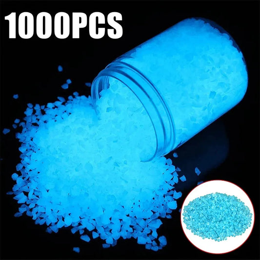 Glow-in-the-Dark Decorative Stones & Sand for Garden, Aquarium & Lawn