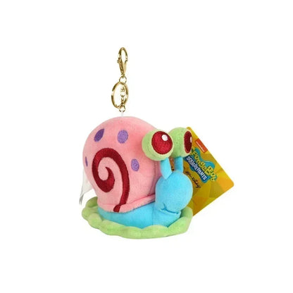 Llavero de Peluche de Bob Esponja y Patricio Estrella de Dibujos Animados Kawaii, Colgante Creativo para Mochila de Gary, Regalos de Squidward Tentacles y Amigos